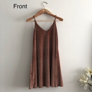 Velvet Pink Camsiole Dresss